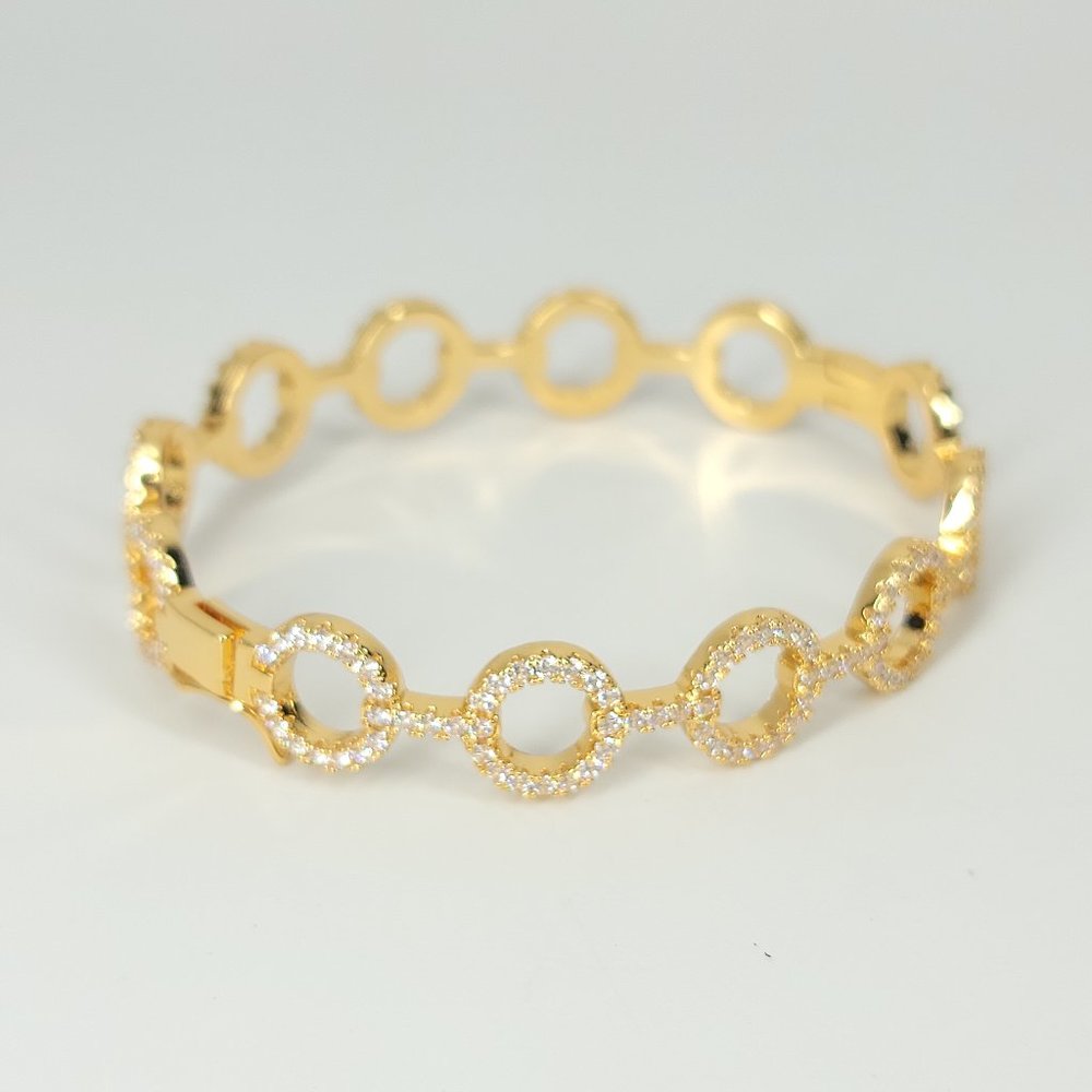 NEW Glam Chic Micro Pave CZ Bangle Bracelet